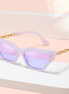 Cat Eye Sunglasses Women Fashion Luxury Square Sun Glasses F