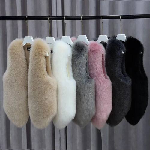 Women Fur Waistcoat Autumn Winter New Imitation Rabbit Hair