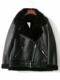 Women Flocking Coat Jacket Faux Leather Autumn Winter
