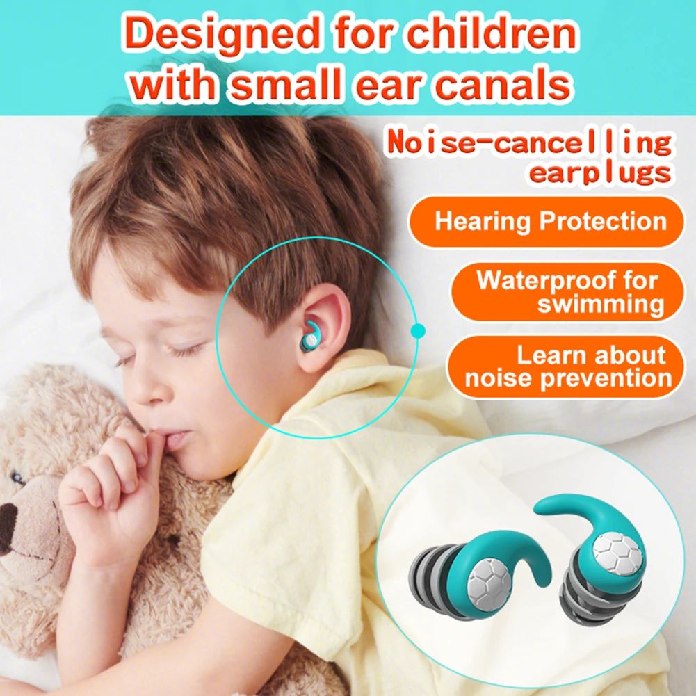 Silicone Ear Protector  3 Layers Sleep Earplugs Anti-noise P
