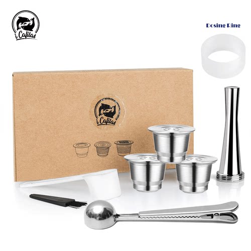 icafilas Nespresso Reusable Coffee Capsule Stainless Steel R