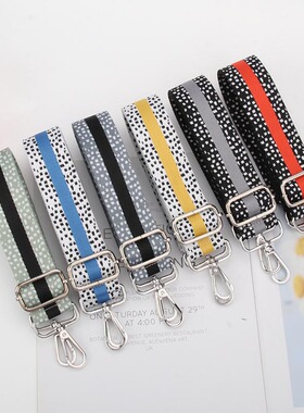 Shoulder Bag Strap Spot Handles Crossbody Colored Stripe Bel