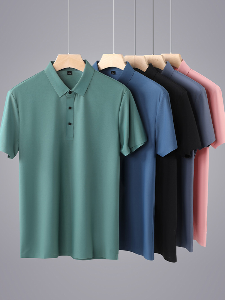Summer Men Polo Shirts 2022 New Classic Short Sleeve Tee Bre