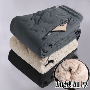 Windproof Down Pants Winter Men Cashmere Thicken Sweatpants
