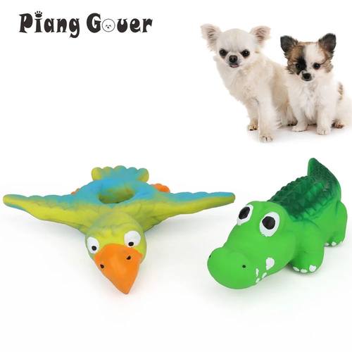 Bird Crocodile Latex Chew Dog Toy Animal Pet Squeak Toys