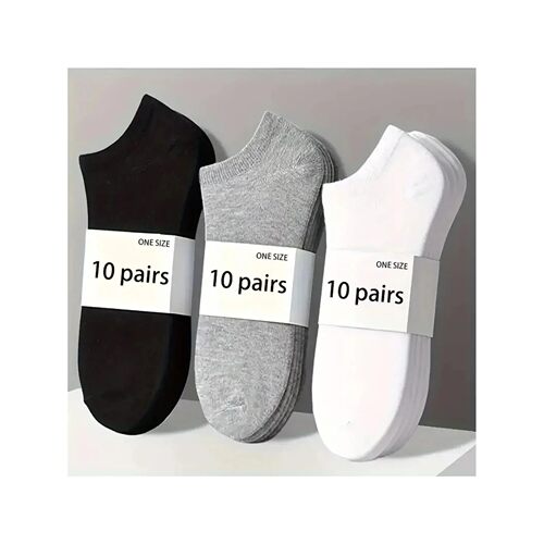 5/10-Pack Unisex Comfort-Fit Ankle Socks For All, Breathable