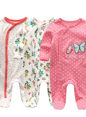 Kiddiezoom Brand Summer Baby Romper Long Sleeves Cartoon ove