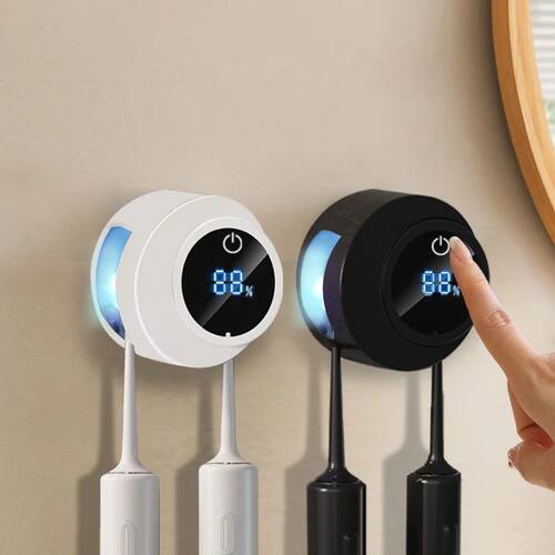 1 smart toothbrush sterilizer, wall mounted air drying tooth