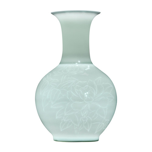 Ceramic Hand-Painted Egg-Shell Porcelain Half Knife Mud Vase