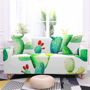 Cover Sli Pattern Non Cactus Polyester Stretch Sofa Washable
