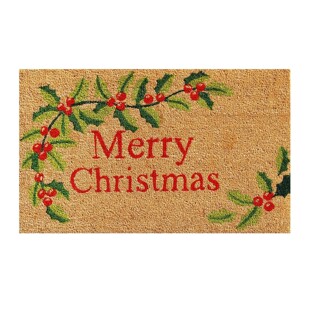 Merry Christmas Mat Outdoor Carpet Doormat Xmas Ornament Chr