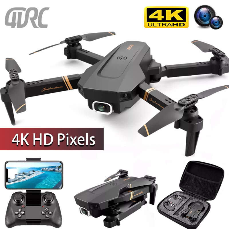 4DRC V4 RC Drone 4K/1080P HD Wide Angle Camera WiFi Fpv Dual