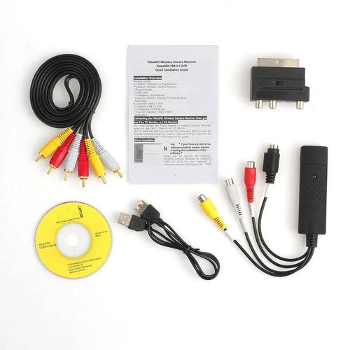 USB2.0 VHS To DVD Converter Convert Analog Video To Digital