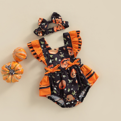 Halloween Girls Costumes Newborn Infant Baby Romper Jumpsuit