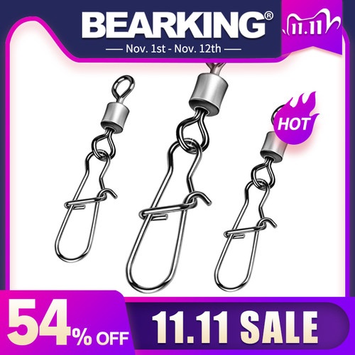 BEARKING 50PCS Pike Fishhook Lure Fishing Accessories Connec