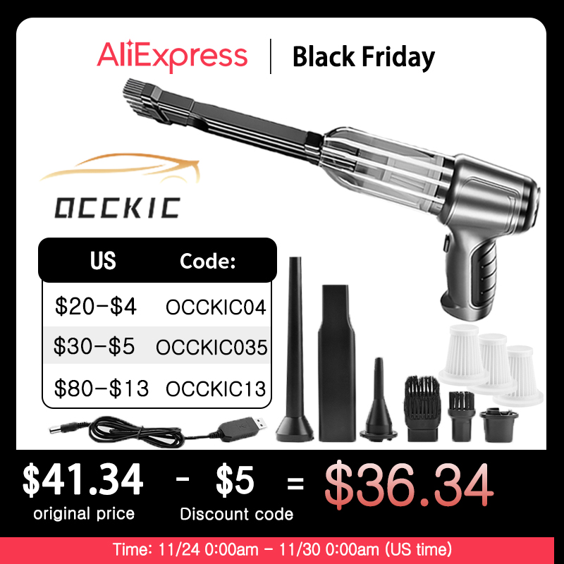 95000Pa Car Wireless Vacuum Cleaner Wet Dry Vacuum Cleaner C