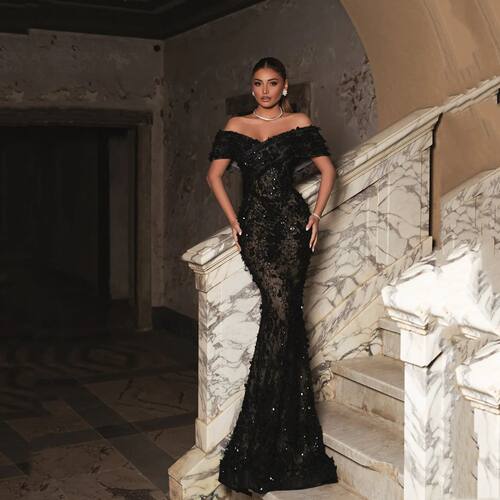 Lucy Elegant Party Dresses 2025 Shiny Women's Evening Dress