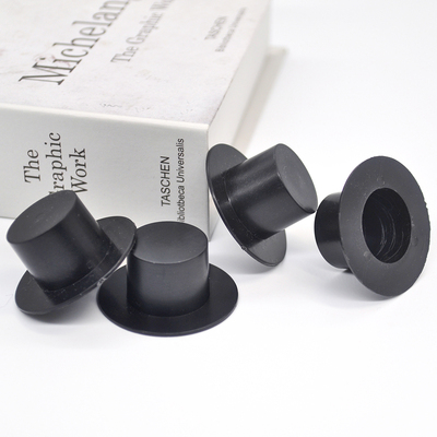 24Pcs Mini Clown Hat Snowman Hat Black Plastic Hat Doll DIY