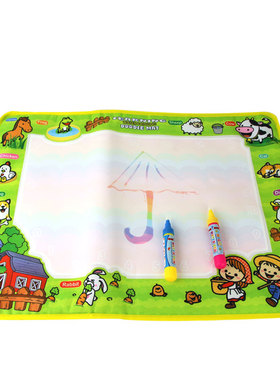 50x36cm Water Doodle Mat & 2 Magic Pen Non-toxic Farm Animal