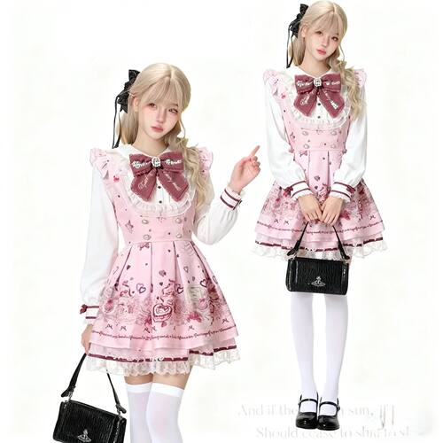 Japanese Cute Sweet  Dress 2025 Y2k Spring New Production Pr