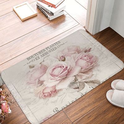 French Shabby Chic Anti-Slip Doormat Kitchen Mat Hallway Car