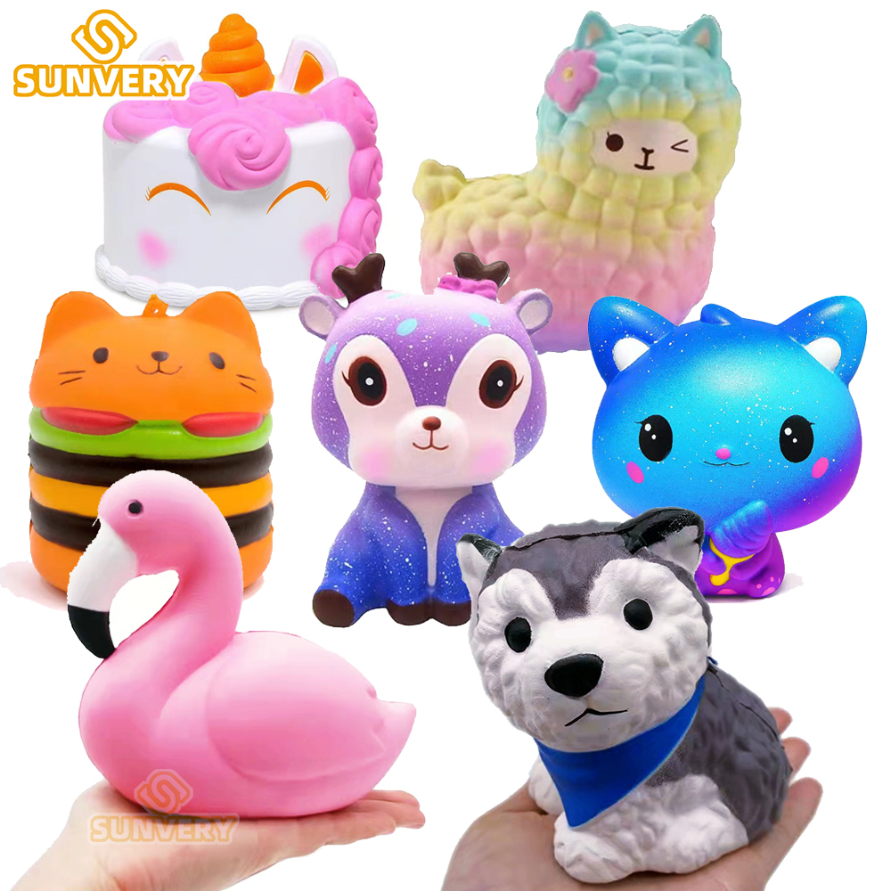 Jumbo Squishy Kawaii Animal Unicorn Cake Deer Panda Squishie