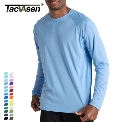 TACVASEN Men's Sun Protection T-shirts Summer UPF 50+ Long S