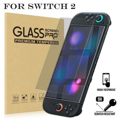 1/2/3Pcs Screen Protector Tempered Glass for Switch 2 Transp