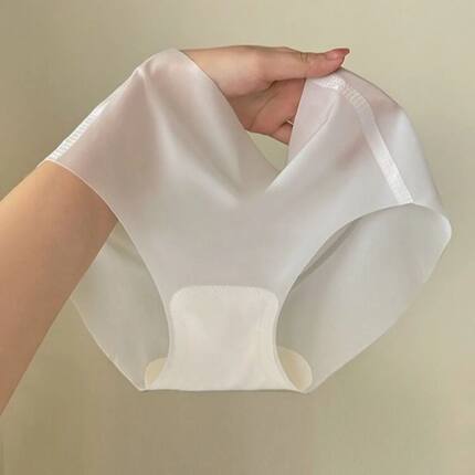 Summer Ice Silk Seamless Underwear for Women Ladies Ultra-th
