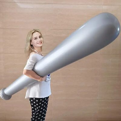 One giant inflatable baseball bat, a PVC sports-themed party