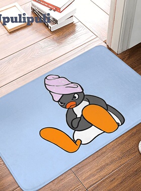 Pingu Self Care Penguin Doormat Soft Rug Non-Slip Absorbent