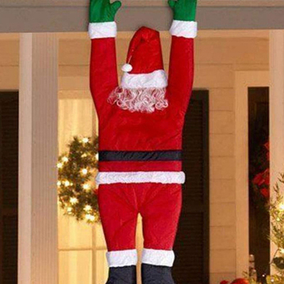 Marry Christmas Santa Claus Hanging Doll Window Navidad Chri