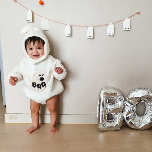 Halloween Newborn Infant Baby Girl Boy Romper Cute Boo Print