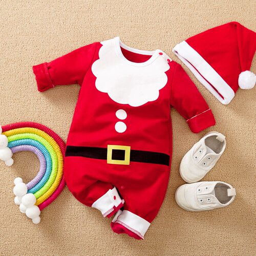 Toddler Boys Girls Rompers Kids Baby New year Costume Christ