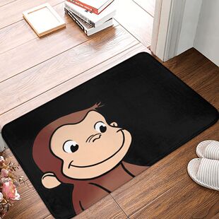 Curious George Cute Doormat Bathroom Rectangle Soft Carpet E