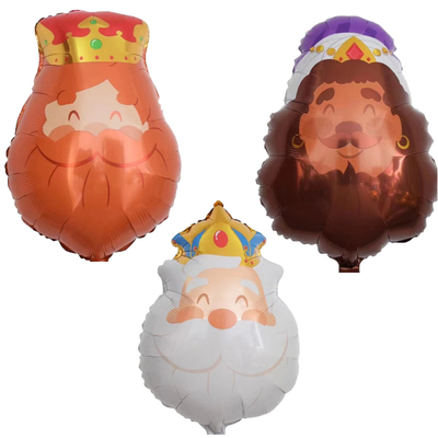 3pcs king cartoon Foil Aluminium Balloons Birtdhay Party Sup