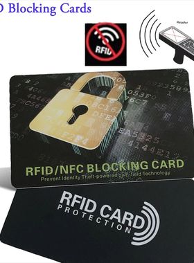 5Pc RFID Blocking Cards Contactless NFC Debit Credit Card Pa
