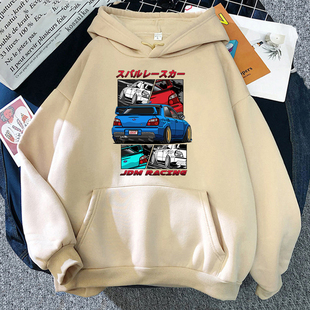 Men Hoodies RACING Initial Aesthetic Women Hoodie Harajuku