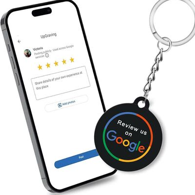 NFC Epoxy Keychain NTAG216 Tag for Increase Google Reviews