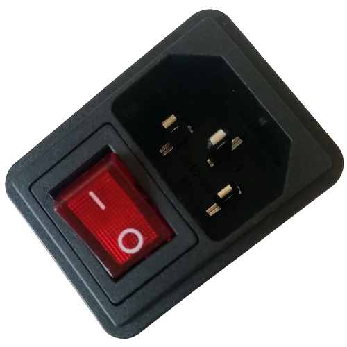 AC220V电源插座国标品字带开关