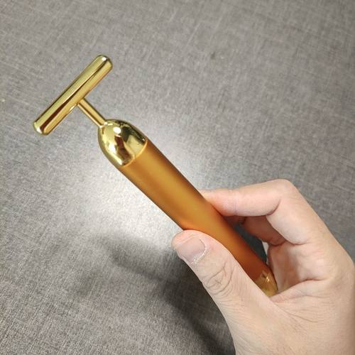 24k黄金电动美容棒面部物理瘦脸神器提拉紧致美容仪V脸部按摩器