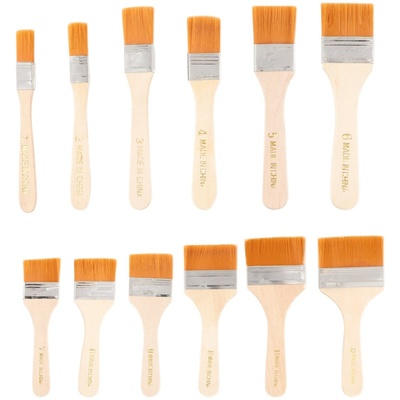 尼龙板刷排刷水粉丙m烯水彩数字油画刷油漆颜料刷清洁烧烤软毛刷