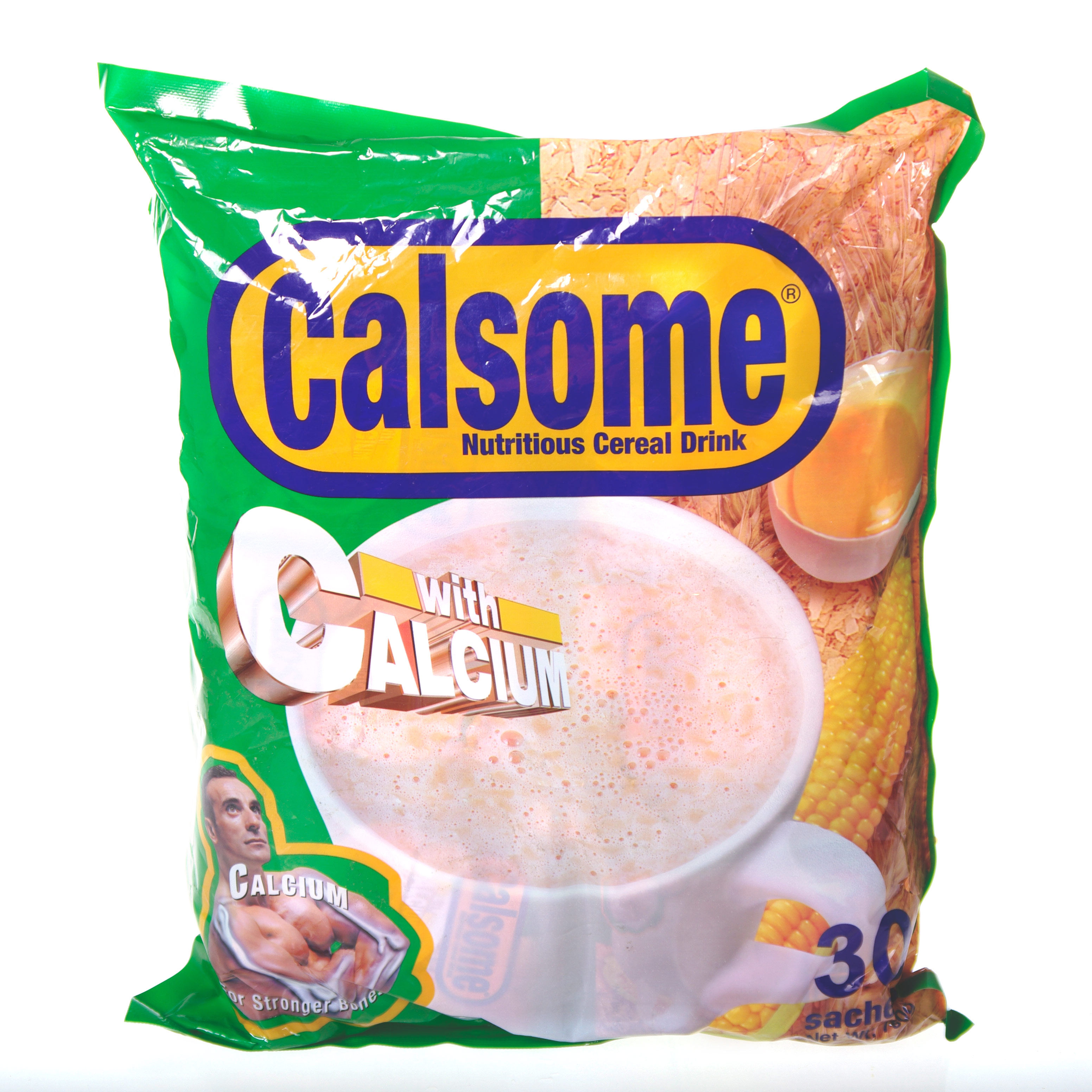 缅甸泰国原装Calsome绿麦片即食冲饮速溶营养学生早餐1袋