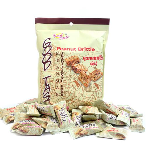 缅甸手工花生酥200g进口糖果花生糖瑞丽特产小吃清真零食品30颗