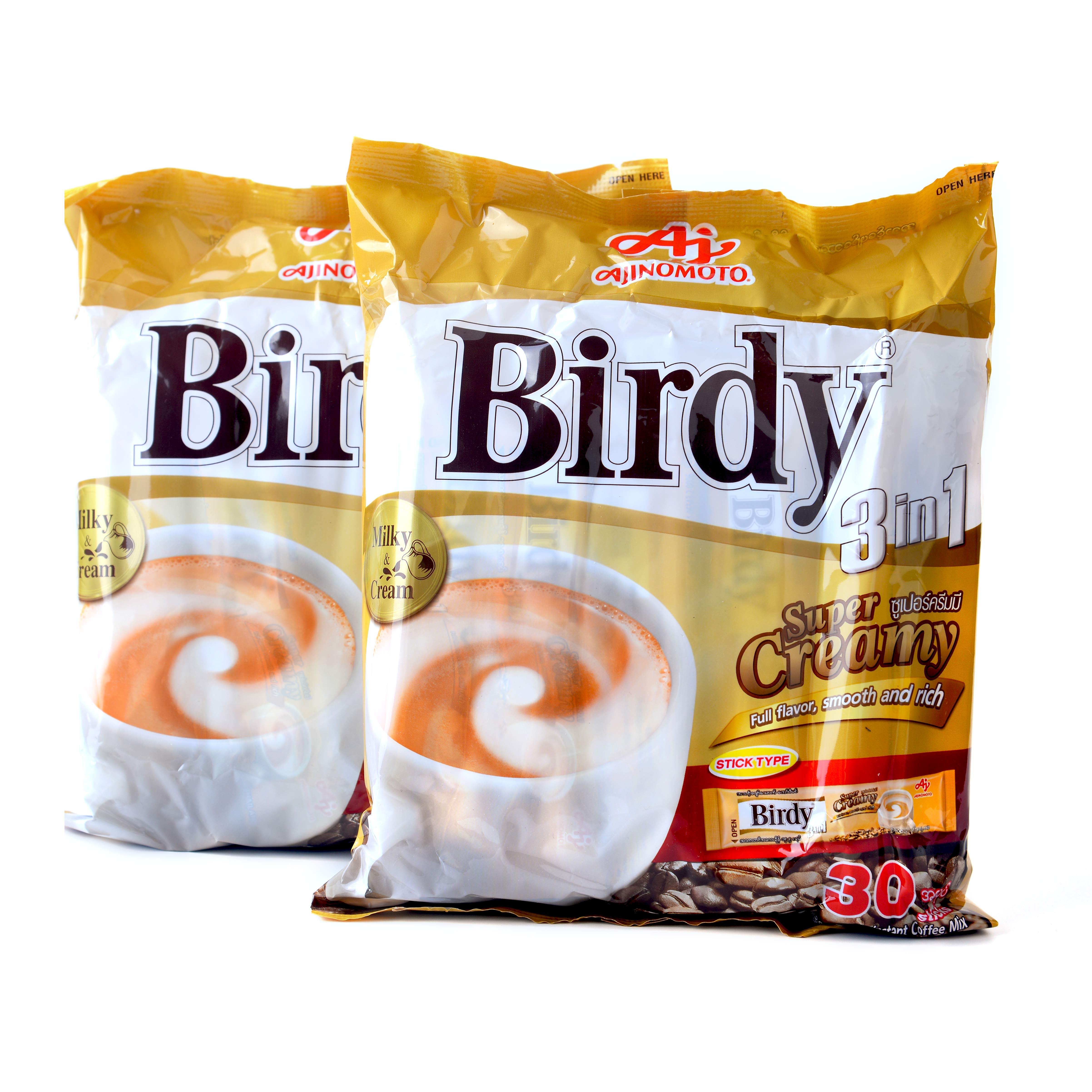 泰国小鸟百帝缅甸Birdy特浓奶香咖啡三合一速溶 17g*30包510g袋装