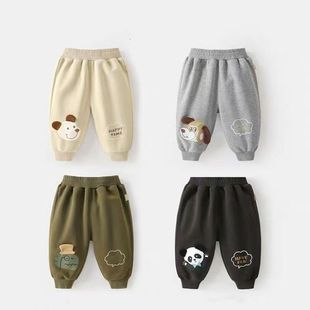 男童裤子春秋款婴儿休闲灯笼裤儿童男女宝宝长裤子宽松外穿春装潮