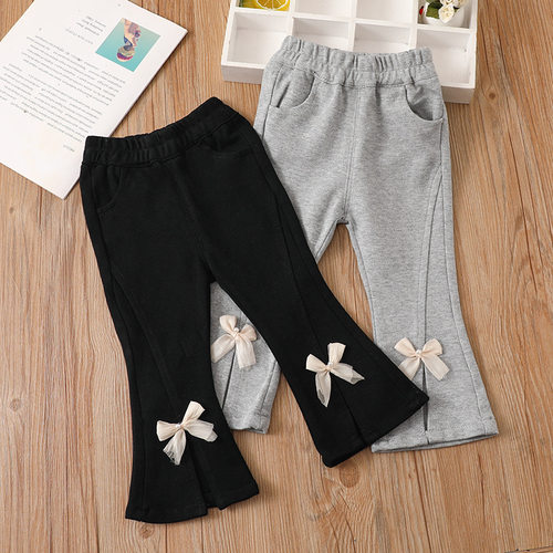 女童喇叭裤洋气休闲长裤