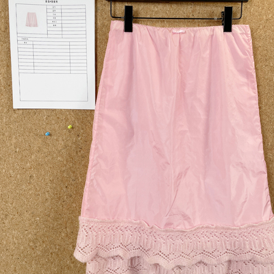 松紧腰无弹拼接桑蚕丝简约25早秋