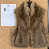 皮毛一体短款 Puhpowee 詹詹同款 环保皮草马甲复古百搭时髦外套