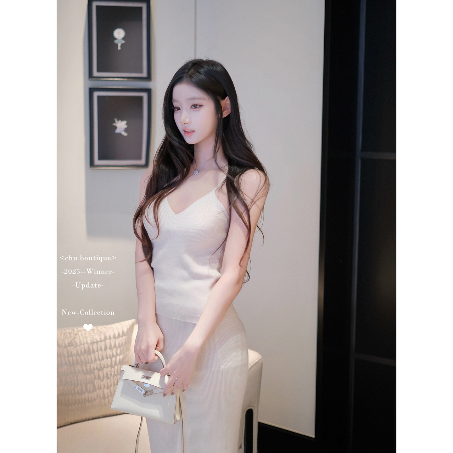 CHU小初/温柔常存 内搭组/带点粉调 巨美巨显瘦 针织套装